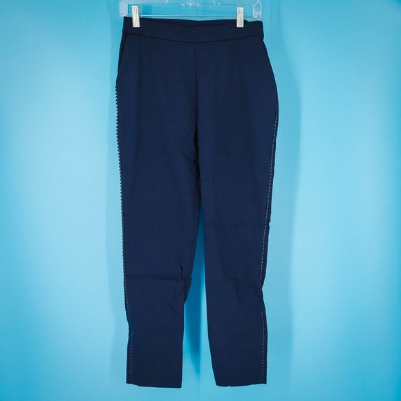 Susan Graver QVC Size 4 Blue Ultra Stretch Side Seam Pull On Pants - Picture 1 of 8